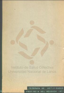 Programa de Actividades 1971 tomo 1