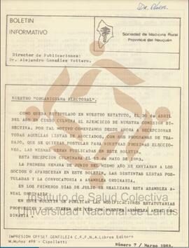 7° número del Boletín Informativo