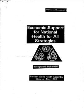 Economic support for National health for all strategies