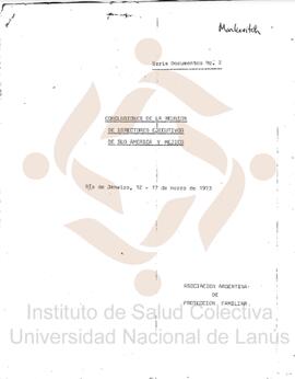 Serie Documentos N°2: Conclusiones de la Reunión de Directores Ejecutivos de Sud América y Mejico