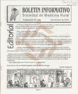 109° número del Boletín Informativo
