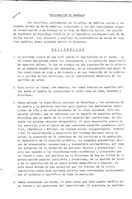 Declaracion de Managua