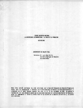 Anteproyecto y relato final