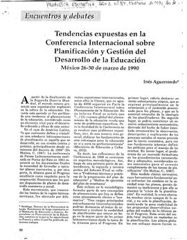Tendencias expuestas en la Conferencia Internacional sobre Planificación y Gestión del Desarrollo...