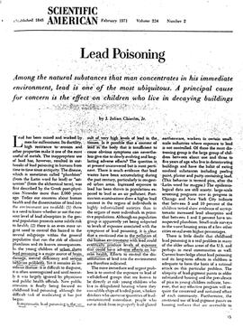 Lead Poisoning