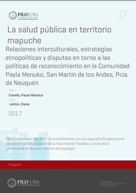 La salud pública en territorio mapuche Relaciones interculturales, estrategias etnopolíticas y di...