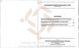 Políticas estatales y seguridad social en Argentina
