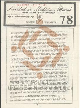 78° número del Boletín Informativo