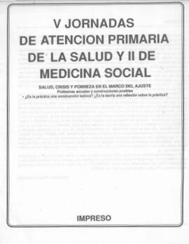 Programa de las 5° Jornadas de Atención Primaria de la Salud